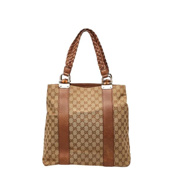 GUCCI（グッチ） GGキャンバス バンブー トートバッグ 232946 ベージュ