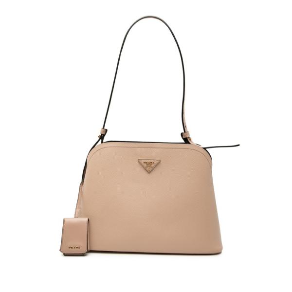プラダ 三角ロゴプレート マチネ ミディアム ショルダーバッグ 1BA251 サフィアーノレザー レディース PRADA 【1-0260512】 PRADA（プラダ） マチネ ミディアム 三角ロゴプレート ショルダー