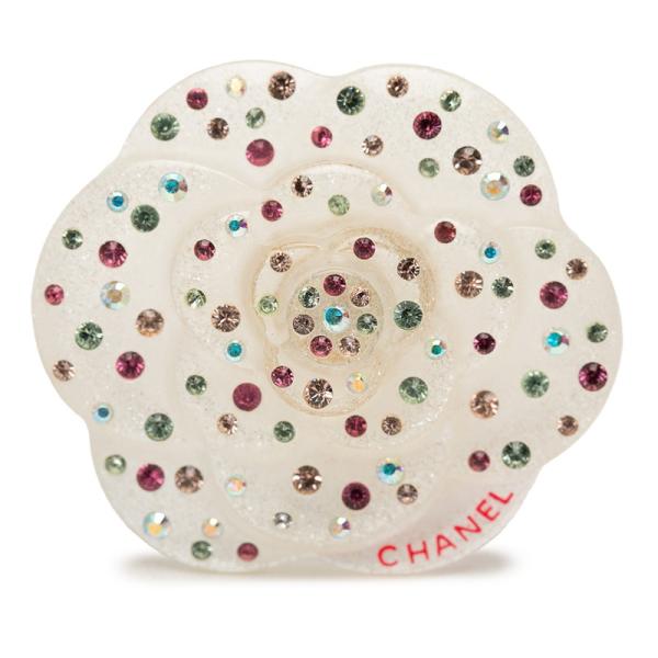 CHANEL（シャネル） カメリア ピンブローチ 04A ホワイト マルチカラー