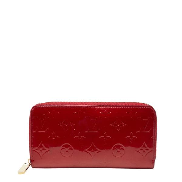 LOUIS VUITTON ルイヴィトン 財布 ジッピーウォレット M91981 ポムダムール(レッド系) モノグラムヴェルニ レディース ラウンドファスナー 長財布 ゴールド金具【本物保証】 ルイヴィトンジッピーウォレット 14125 ポムダムール レディース