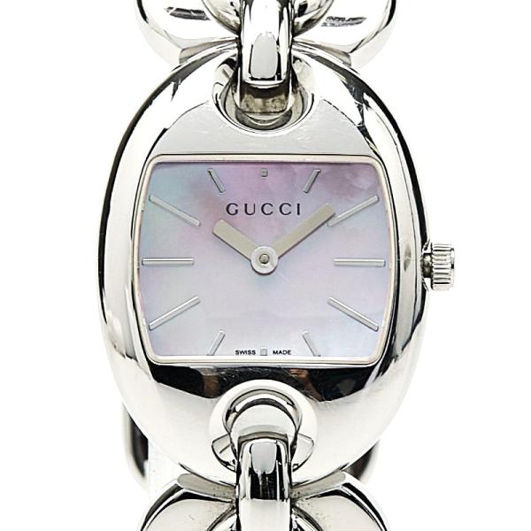 GUCCI（グッチ） 腕時計 121.5 クオーツ ピンクシェル文字盤