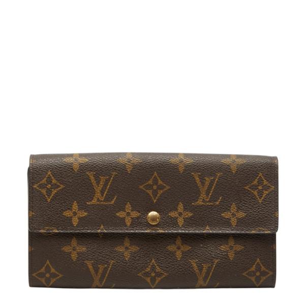 ルイヴィトン M61725 長財布 ブラウン  LOUIS VUITTON ポシェット・ポルトモネクレディ モノグラム LOUIS VUITTON（ルイ・ヴィトン） ルイ ヴィトン モノグラム