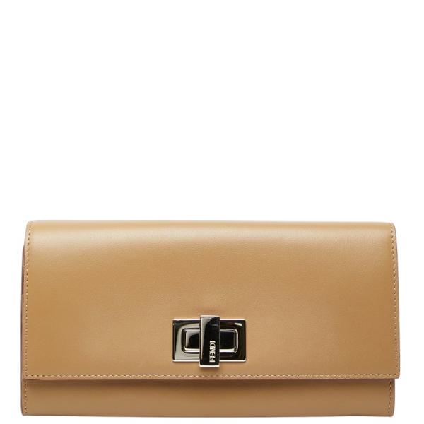 フェンディ ピーカブー 長財布 8M0377 レザー レディース FENDI 【1-0264934】 FENDI（フェンディ） ピーカブー 長財布 8M0377 ブラウン レザー