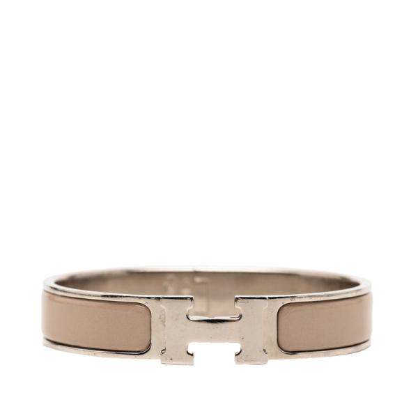 HERMES（エルメス） クリックH PM ブレスレット シルバー グレー