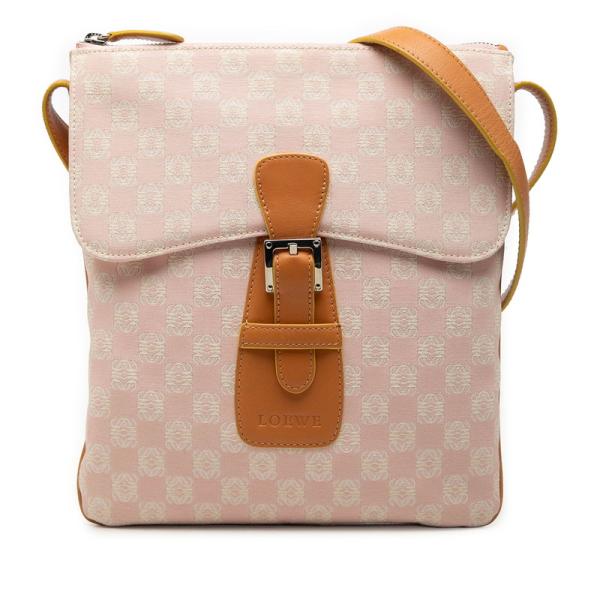 LOEWE（ロエベ） アナグラム 斜め掛け ショルダーバッグ ピンク