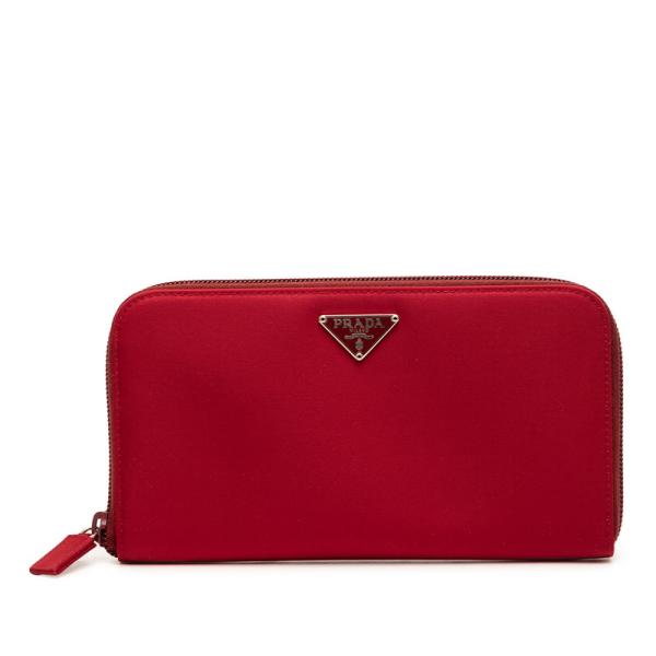 PRADA（プラダ） 三角ロゴプレート ラウンドファスナー 長財布 M506