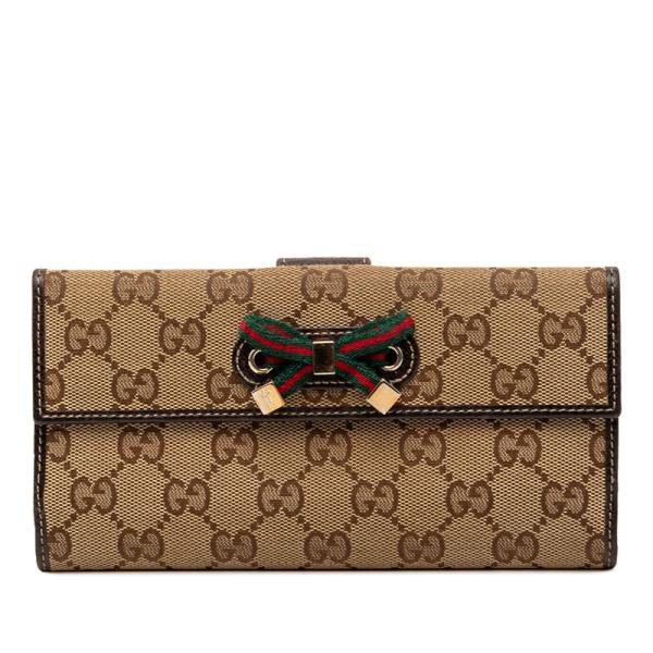 GUCCI グッチ プリンシー ハンドバッグ GGキャンバス シェリー ライン GUCCI（グッチ） GGキャンバス プリンシー シェリーライン 三つ折り 長