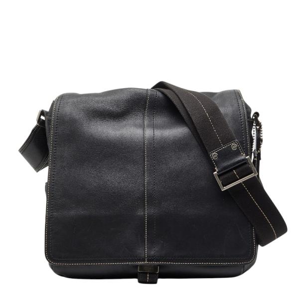 希少✨coachコーチ メッセンジャー斜め掛け レザー ブラックF05A02 COACH（コーチ） ショルダーバッグ メッセンジャーバッグ 斜め掛け