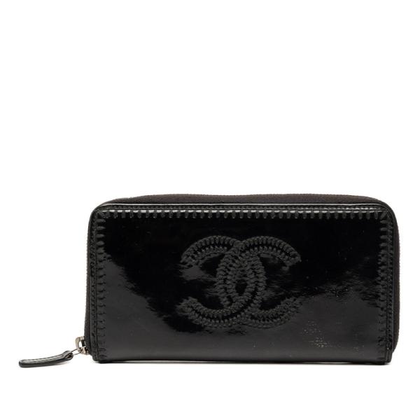 21489✨CHANEL ブリリアント ココマーク パテントレザー 長財布 CHANEL（シャネル） ココマーク ラウンドファスナー 長財布 ロング