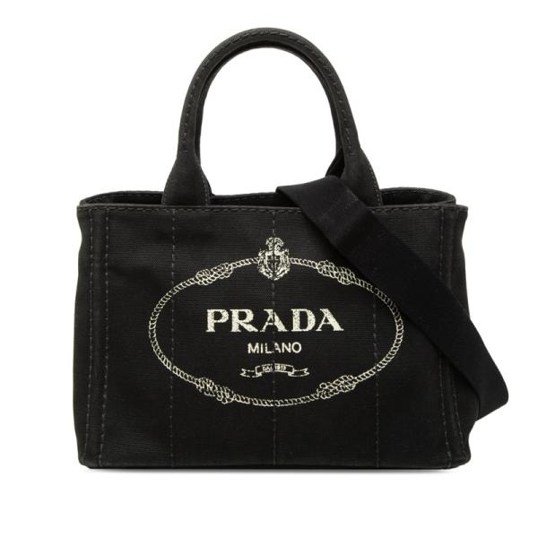PRADA（プラダ） 三角ロゴプレート カナパ ミニ ハンドバッグ