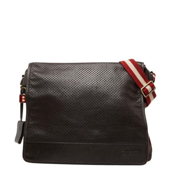 BALLY　バリー　ソフト　レザー　ショルダーバッグ　本革　鍵　書類　ビジネス バリー 斜め掛け ショルダーバッグ ブラウン レザー メンズ BALLY