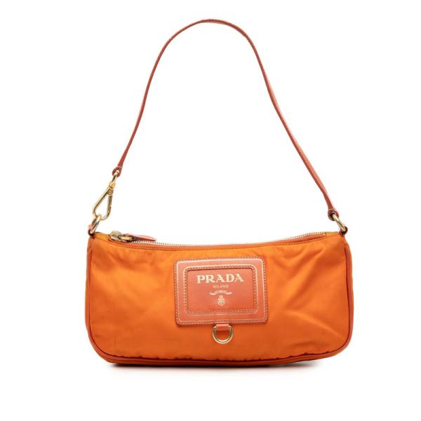 PRADA（プラダ） ミニショルダーバッグ オレンジ ナイロン