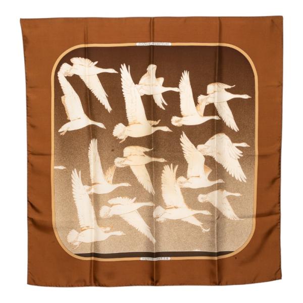 HERMES（エルメス） カレ90 Oiseaux Migrateurs 渡り鳥 スカーフ