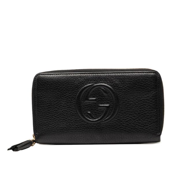 GUCCI ソーホー 長財布 ラウンドファスナー GGロゴ レザー タッセル GUCCI（グッチ） インターロッキングG ソーホー タッセル ラウンド