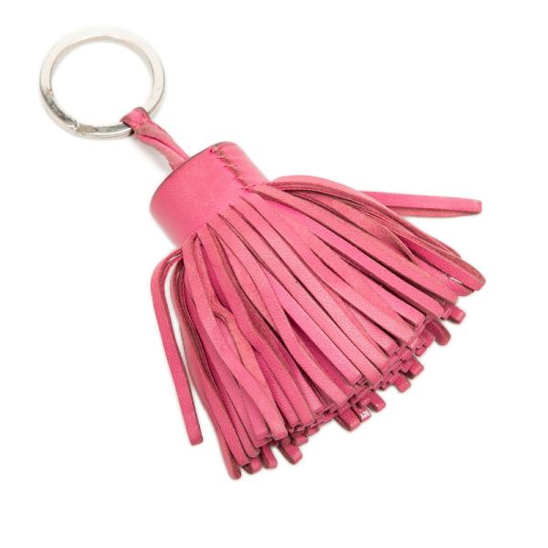 HERMES（エルメス） カルメン チャーム キーホルダー ピンク系 レザー