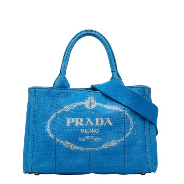 PRADA（プラダ） 三角ロゴプレート カナパ ミニ ハンドバッグ