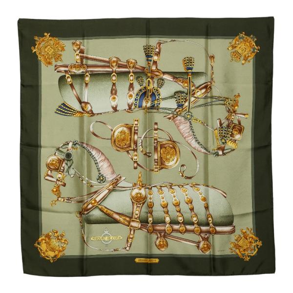 HERMES（エルメス） カレ90 HARNAIS DE COUR 宮廷の馬具 スカーフ