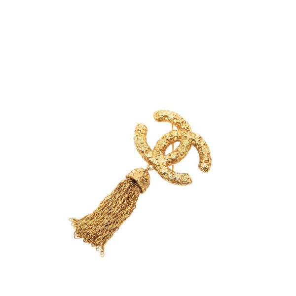 CHANEL（シャネル） ココマーク タッセル ヴィンテージ ブローチ 93A
