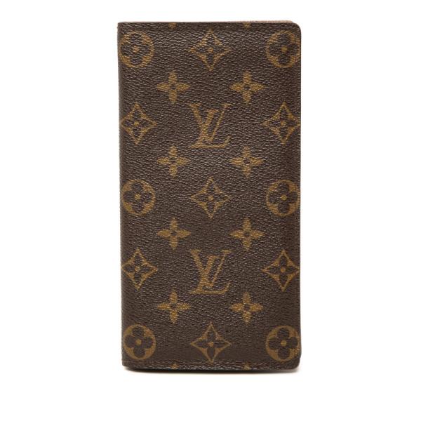 ルイヴィトン モノグラム ポルトフォイユ ブラザ 長財布 茶 ブラウン LOUIS VUITTON（ルイ・ヴィトン） ルイ ヴィトン モノグラム