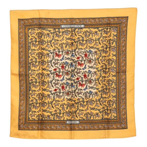 HERMES（エルメス） カレ45 CHASSE EN INDE インドの狩猟 スカーフ
