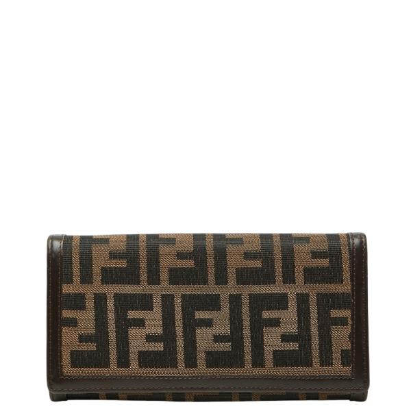 FENDI（フェンディ） ズッカ 長財布 30851 ブラック ブラウン