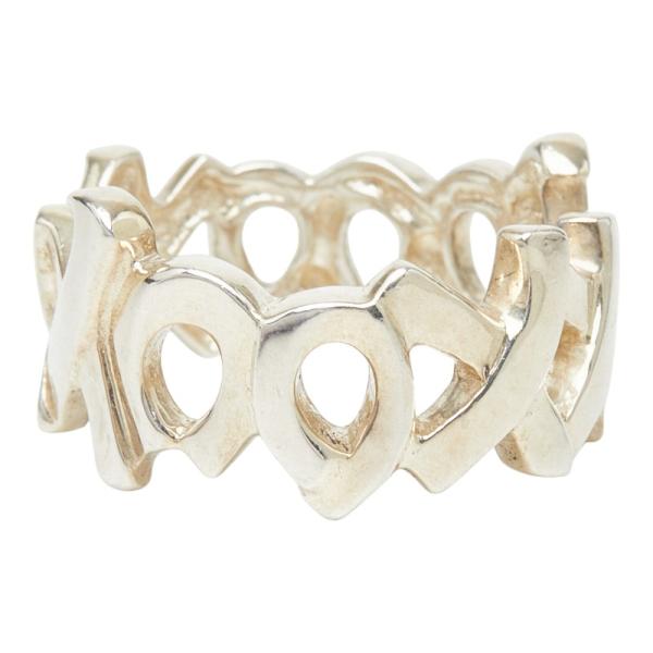 ティファニー ラブ&キス リング 925 約7号 TIFFANY&Co.（ティファニー） ラブ&キス リング 指輪 SV925 シルバー