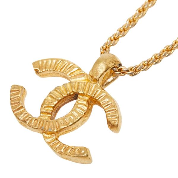 【極美品】シャネル ネックレス ココマーク ゴールド金具 05A ペンダント CHANEL（シャネル） ココマーク ペンダント ネックレス ゴールド