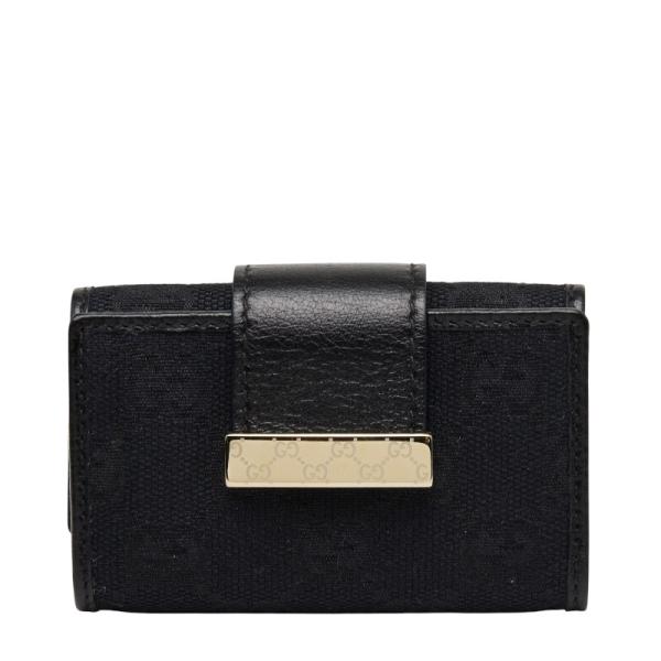GUCCI（グッチ） GGキャンバス ロゴプレート 6連 キーケース 212098