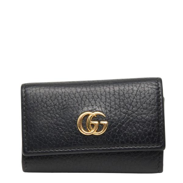 GUCCI（グッチ） ダブルG キーケース 456118 ブラック レザー