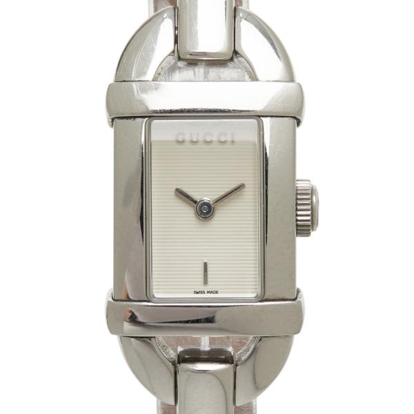 GUCCI（グッチ） バングルウォッチ 腕時計 6800L クオーツ ホワイト