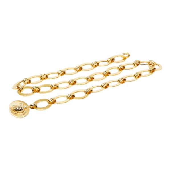 CHANEL（シャネル） 亀 モチーフ チェーンベルト ゴールド メッキ