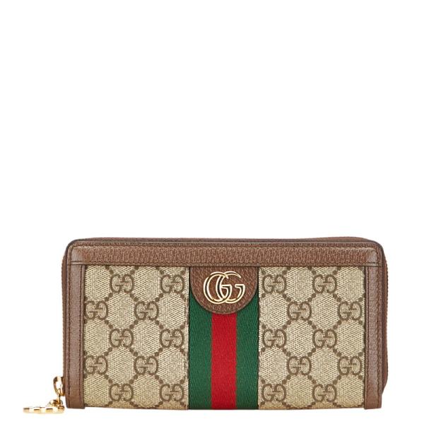 GUCCI グッチ GGスプリーム シェリーライン オフィディア ラウンド  