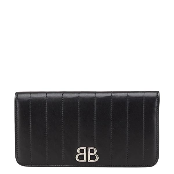 BALENCIAGA バレンシアガ 長財布 レザー ブラック BALENCIAGA バレンシアガ ブラックレザー 長財布