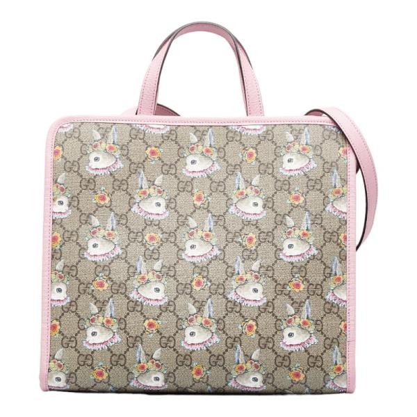 獅子丸品】GUCCI グッチ ヒグチユウコ GGスプリーム 2way グッチ×ヒグチユウコ GGスプリーム チルドレンズ 2WAY