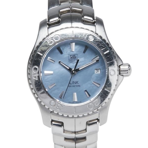 【美品】タグホイヤー WJ1316 ブルーシェル　TAG HEUER タグホイヤー リンク シェル文字盤 腕時計 WJ1316 クオーツ ブルー文字