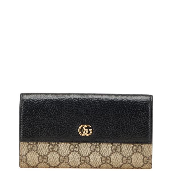 GUCCI グッチ GGマーモント GGスプリーム 長財布 456116 ブラック  