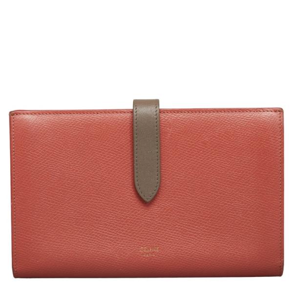 CELINE（セリーヌ） ラージ ストラップウォレット 長財布 バイカラー