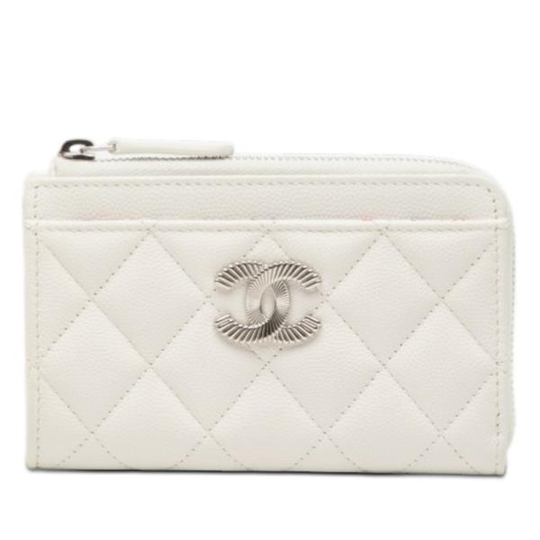 【中古品】シャネル フラグメントケース ココマーク マトラッセ 28510637 CHANEL（シャネル） ココマーク マトラッセ カードケース コインケース