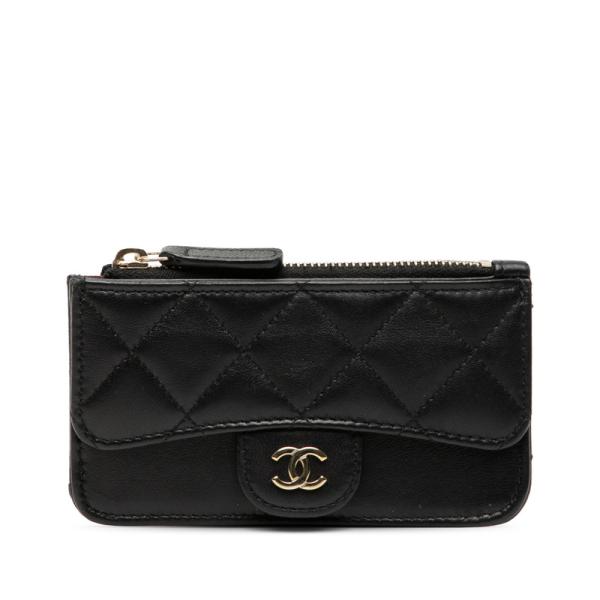 【中古品】シャネル フラグメントケース ココマーク マトラッセ 28510637 CHANEL（シャネル） ココマーク マトラッセ カードケース コインケース
