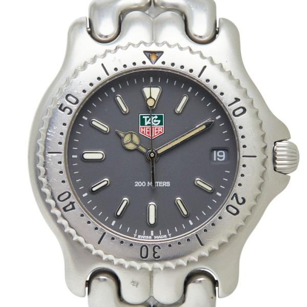 グ*ン様 TAG Heuer タグ・ホイヤー　セル　 シルバー時計　S99.20 タグホイヤー セル 腕時計 S99.206M クオーツ ブラック文字盤