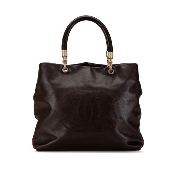 CHANEL（シャネル） ココマーク トートバッグ ブラウン キャビアスキン