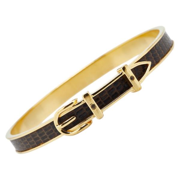 HERMES（エルメス） ベルト モチーフ リザード 型押し バングル