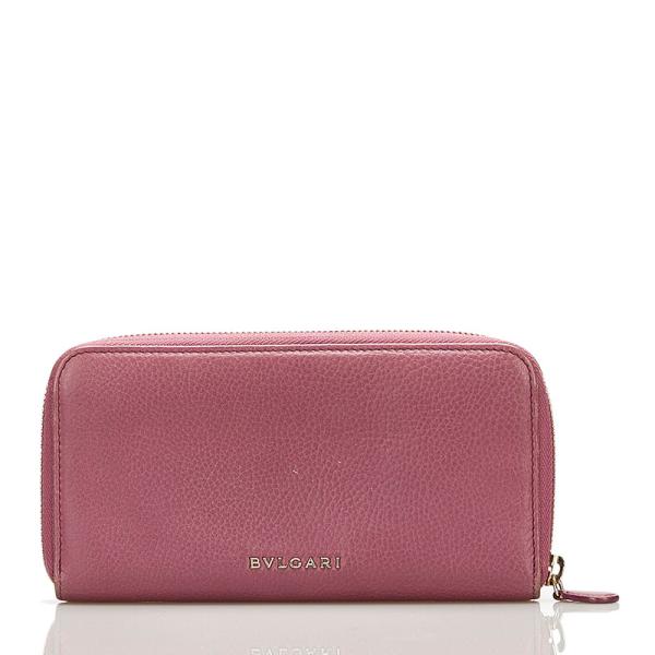 BVLGARI（ブルガリ） ラウンドファスナー 長財布 36338 パープル
