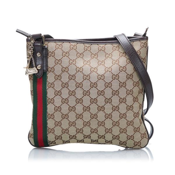 GUCCI（グッチ） GGキャンバス シェリーライン 斜め掛け ショルダー
