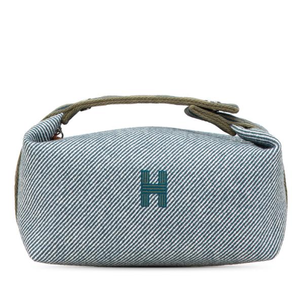 HERMES ブリッドアブラックベージュ/グリーン　PM エルメス HERMES ブリッド ア ブラックGM ネイビー×グリーン