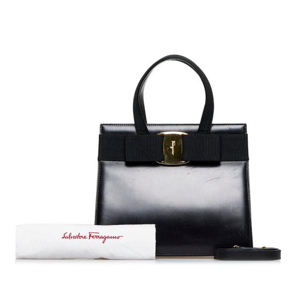 サルヴァトーレ フェラガモ レザー ハンドバッグ ショルダーバッグ ヴァラリボン ブラック BA214178 2way SALVATORE FERRAGAMO ブランド品 ☆ PayPay(ペイペイ)決済可能 ☆ 札幌市 豊平区 平岸 サルヴァトーレフェラガモ ヴァラリボン ハンドバッグ ショルダー