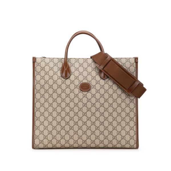 GUCCI（グッチ） GGスプリーム インターロッキングG ミディアム トート