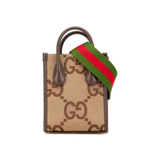 ◆ジャンク品◆GUCCI ショルダーバッグ ブラウン/ベージュ グッチ GUCCI ショルダーバッグ ジャンボGG キャンバス ブラウン