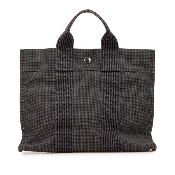 良品 エルメス エールライン キャンバス トートバッグ グレー系 楽天市場】【エルメス】HERMES エールライン カバス 縦長 トート