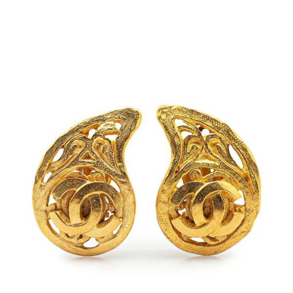 186005 CHANEL シャネル イヤリング 1988年 片耳のみ ゴールド/メッキ